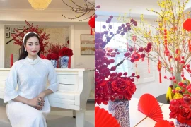 Phạm Hương trang hoàng lộng lẫy bên trong căn biệt thự xịn xò
