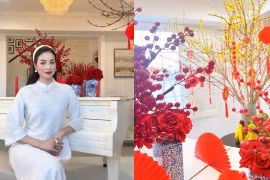 Phạm Hương trang hoàng lộng lẫy bên trong căn biệt thự xịn xò