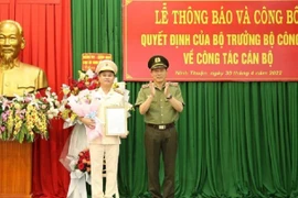 Bổ nhiệm Giám đốc Công an Ninh Thuận và Khánh Hòa