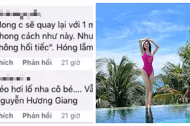 Diện đồ tắm nóng bỏng nhưng Hương Giang lại bị soi "sống ảo" hơi lố