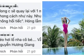 Diện đồ tắm nóng bỏng nhưng Hương Giang lại bị soi "sống ảo" hơi lố