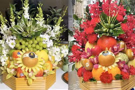 Đi chợ cúng Rằm tháng Giêng: Một mâm hoa quả gần 5 triệu đồng
