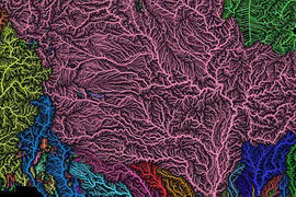 Mãn nhãn với hình ảnh lạ về hệ thống sông ngòi ở Mỹ