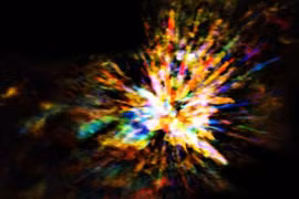 Ngoạn mục cảnh sao trẻ va chạm thành pháo hoa khổng lồ 