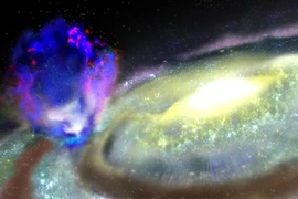 Khối khí khổng lồ thổi ra từ Milky Way tạo hình ảnh tuyệt vời