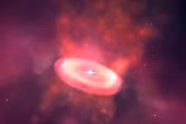 Kỳ dị cột xoáy năng lượng phát ra từ vành đĩa sao trẻ