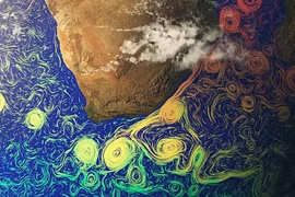 Ảnh vệ tinh chụp hải lưu xoáy dưới công nghệ độc đáo