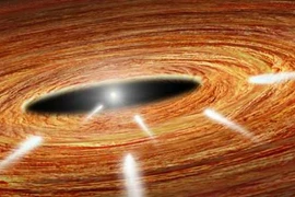 Cảnh sao chổi đâm thẳng vào sao trẻ HD 172.555