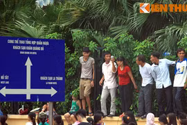 Ảnh độc bên lề buổi diễu binh mừng Quốc khánh 2/9