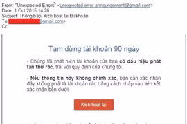 Cảnh giác trò lừa chiếm đoạt tài khoản Gmail mới