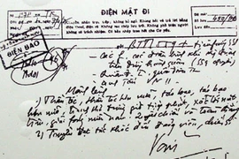 Bút tích quý giá của Đại tướng Võ Nguyên Giáp