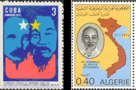 Những bộ tem quốc tế về Bác Hồ và ngày Quốc khánh 2/9