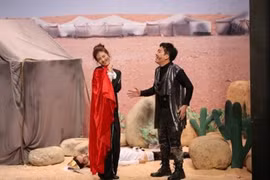 Hoài Linh ghen vì Trường Giang hôn Diễm My trong "Ơn giời..."