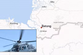 Trực thăng Malaysia chở nhiều quan chức cấp cao mất tích