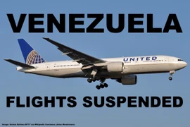 Mỹ đình chỉ dịch vụ hàng không với Venezuela