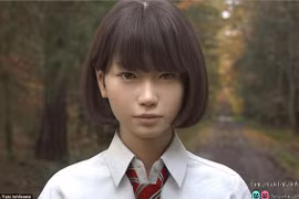  Chân dung cô gái 3D giống hệt người thật gây sốt ở Nhật