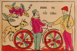 Hình ảnh cực thú vị về tranh Đông Hồ đầu thế kỷ 20