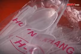 Hãi hùng quy trình tái chế ống hút, hộp xốp từ nhựa phế thải 