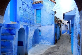 Lạc vào mê cung màu xanh kỳ lạ ở Morocco