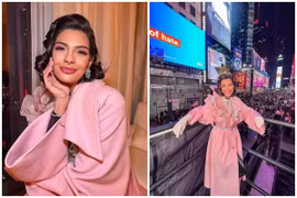 Xuất hiện tại Quảng trường Thời đại, Hoa hậu Hoàn vũ bị chê già 