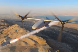 Bất ngờ UAV cánh lật Mỹ mạnh ngang chiến đấu cơ