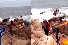 Cô dâu rơi xuống biển khi chụp ảnh cưới nơi tử thần ở vịnh Vĩnh Hy