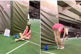 Cách sửa lỗi hồn nhiên của cô gái mặc siêu ngắn ở sân thể thao