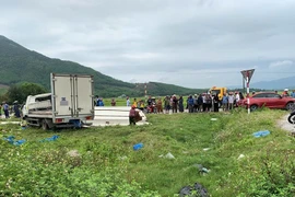 Hà Tĩnh: Người dân giúp tài xế gom hàng tấn cá sau tai nạn