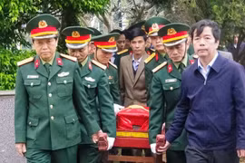 Truy điệu, an táng hài cốt liệt sĩ được tìm thấy tại Quảng Trị