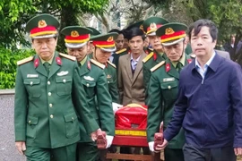 Truy điệu, an táng hài cốt liệt sĩ được tìm thấy tại Quảng Trị