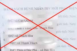 Danh sách bệnh nhân nhiễm HIV ở Quảng Bình là thông tin sai sự thật