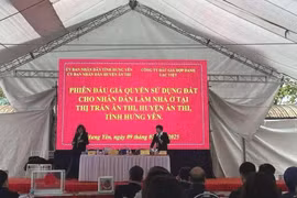 Hưng Yên: Đấu giá 273 lô đất, thu hơn 1.503,3 tỷ đồng