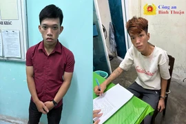 Bắt 2 đối tượng cướp giật điện thoại ở Bình Thuận
