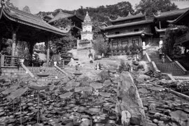 Giàu ý nghĩa giai thoại về đôi mãng xà chùa Hang nổi tiếng