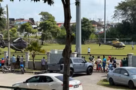 Đại gia dùng 2 trực thăng chở gia đình về quê ăn Tết