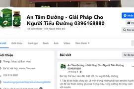 Quảng cáo thực phẩm "An tâm đường" gây hiểu nhầm như thuốc chữa bệnh