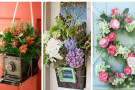 10 cách trang trí cửa ra vào thêm sinh động