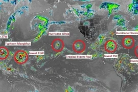 Cảnh báo nguy hiểm: 9 cơn bão mạnh hoạt động cùng một lúc trên toàn cầu