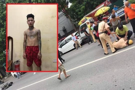 Thanh niên xăm trổ đâm CSGT gục trên đường