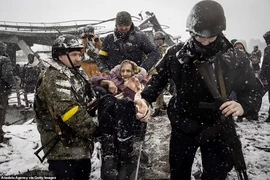 Những người dân may mắn đầu tiên đã thoát khỏi thành phố Sumy 