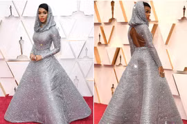 Choáng chiếc váy đính 168.000 viên pha lê, cần 4 người khiêng