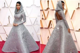 Choáng chiếc váy đính 168.000 viên pha lê, cần 4 người khiêng