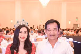 Nghệ sĩ Quang Tèo thân thiết với Hoa hậu Phan Kim Oanh khiến dân mạng thắc mắc