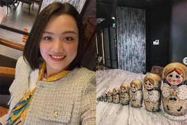 Hot girl bóng chuyền Thu Hoài khoe quà xinh 