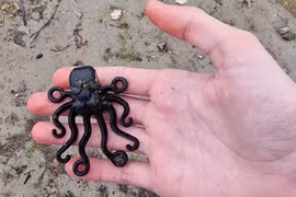 Thấy mảnh Lego bạch tuộc siêu hiếm rơi xuống biển 25 năm trước