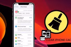 iPhone đầy bộ nhớ nhấn ngay nút này để xóa bộ nhớ đệm