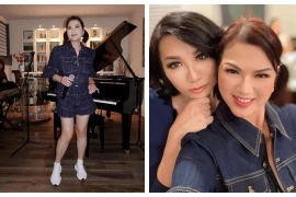 Bà xã Chí Tài ăn mặc hồi teen trong sinh nhật ca sĩ Nhật Hạ