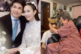 Hoa hậu chuyển giới Nong Poy được nhà chồng tặng vương miện vàng