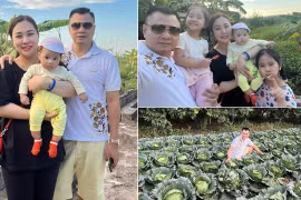 Vợ chồng Tự Long đưa con đi thăm vườn, lộ bất động sản "khủng"