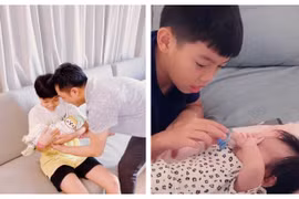 Cường Đô La khoe Subeo chăm em gái đúng chuẩn "anh nhà người ta"